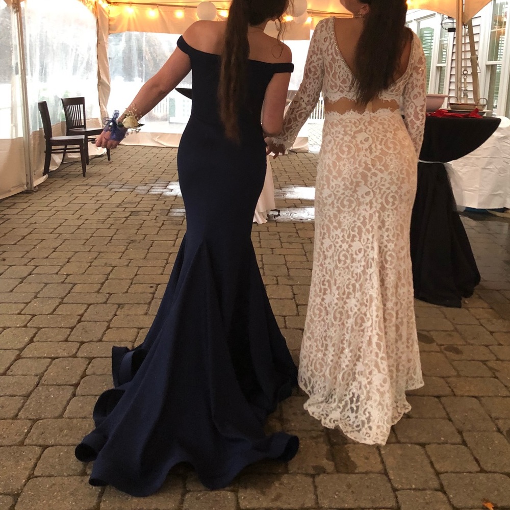 Navy blue Jovani Prom Dress